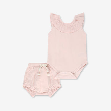 Bodysuit & Woven Pants Set H27